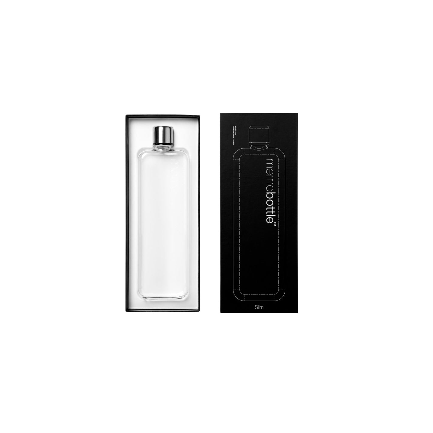 Memobottle Slim 450ml TRANSPARANT