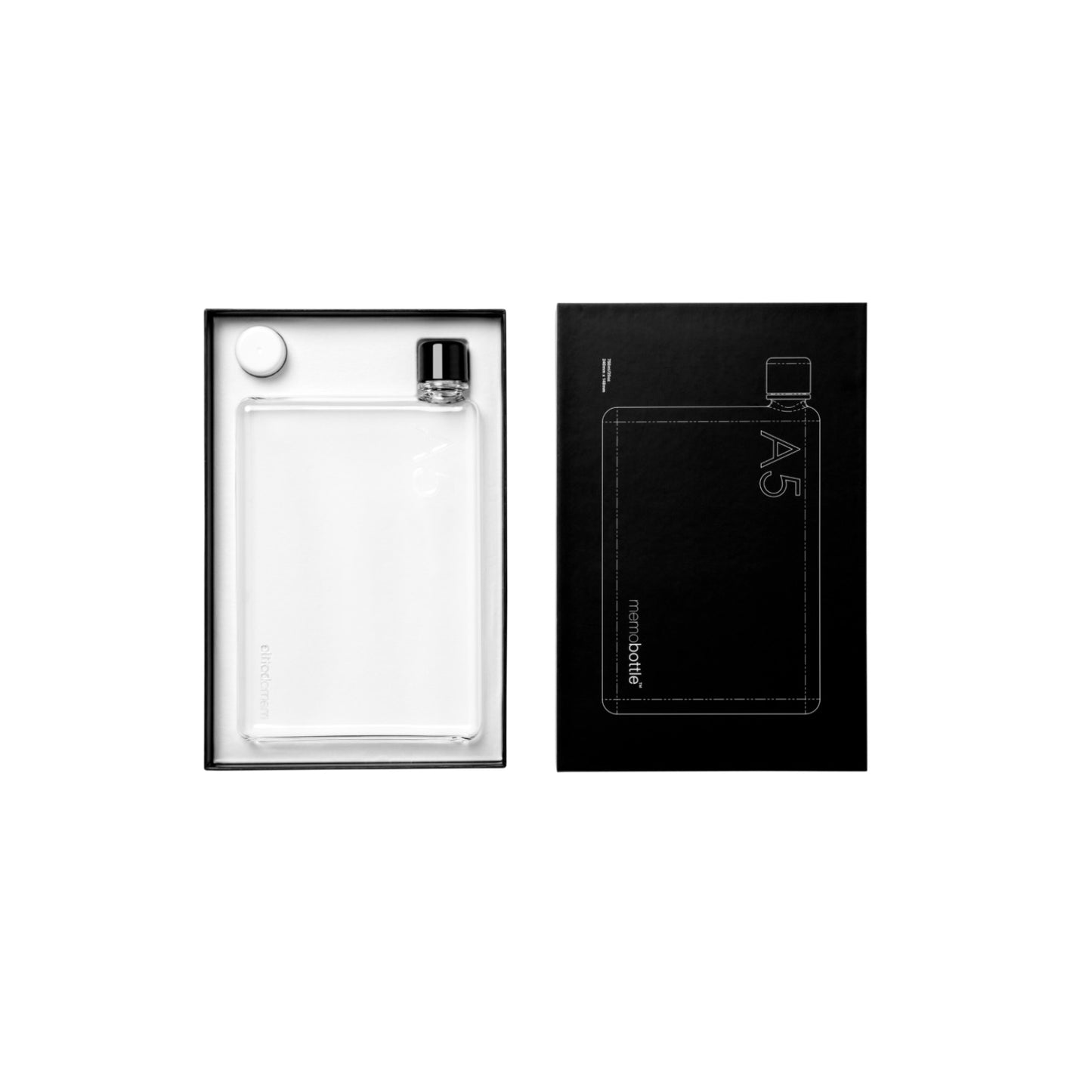 Memobottle A5 750ml TRANSPARANT